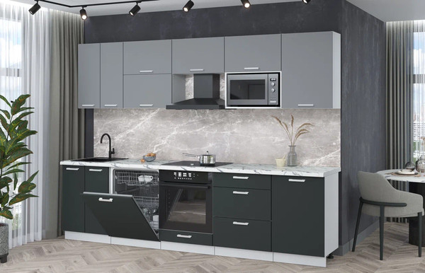 Кухонный гарнитур Интерлиния Мила Лайт 2.9-ПМ2