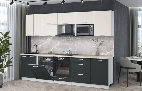 Кухонный гарнитур Интерлиния Мила Лайт 2.9-ПМ2