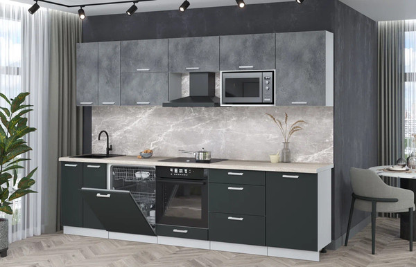 Кухонный гарнитур Интерлиния Мила Лайт 2.9-ПМ2