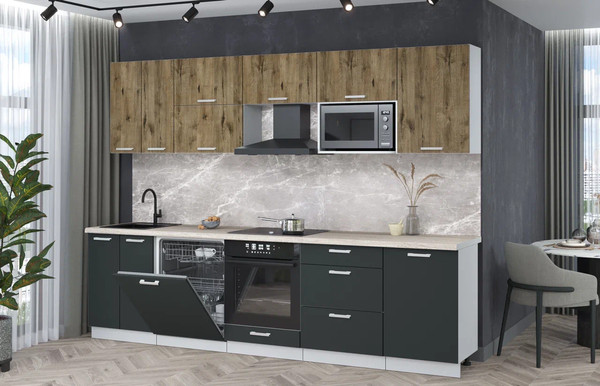 Кухонный гарнитур Интерлиния Мила Лайт 2.9-ПМ2