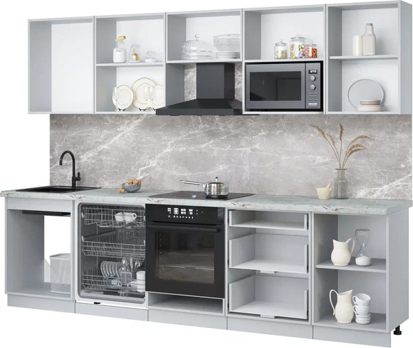 Кухонный гарнитур Интерлиния Мила Лайт 2.9-ПМ2