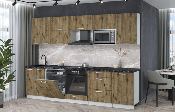 Кухонный гарнитур Интерлиния Мила Лайт 2.9-ПМ2