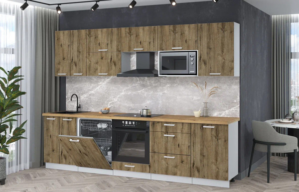 Кухонный гарнитур Интерлиния Мила Лайт 2.9-ПМ2