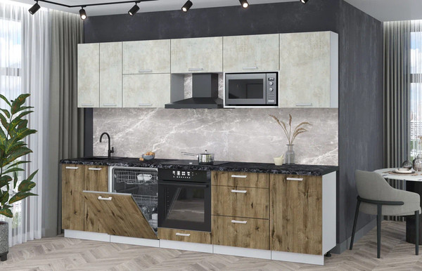 Кухонный гарнитур Интерлиния Мила Лайт 2.9-ПМ2