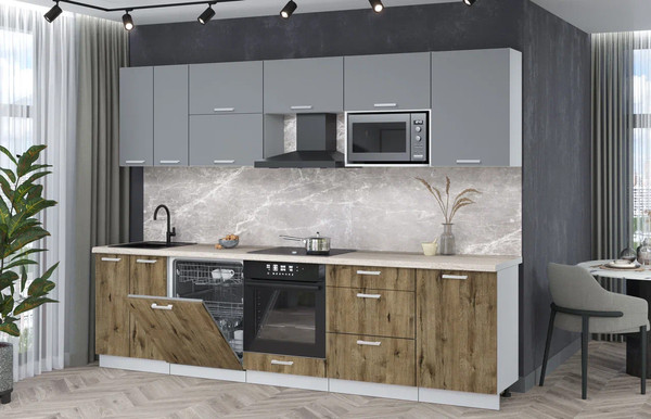 Кухонный гарнитур Интерлиния Мила Лайт 2.9-ПМ2