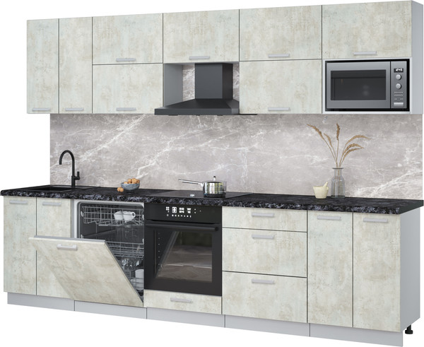 Кухонный гарнитур Интерлиния Мила Лайт 3.0-ПМ2 - фото