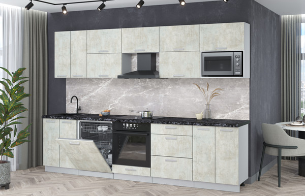 Кухонный гарнитур Интерлиния Мила Лайт 3.0-ПМ2