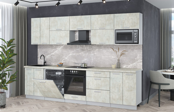 Кухонный гарнитур Интерлиния Мила Лайт 3.0-ПМ2