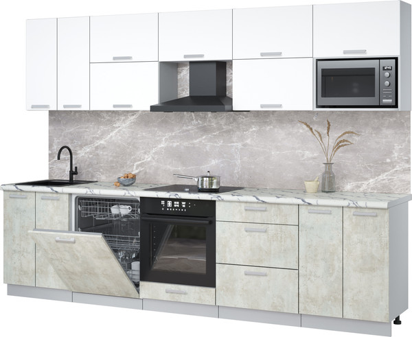 Кухонный гарнитур Интерлиния Мила Лайт 3.0-ПМ2 - фото