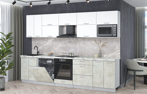 Кухонный гарнитур Интерлиния Мила Лайт 3.0-ПМ2