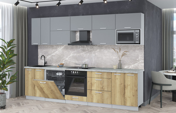 Кухонный гарнитур Интерлиния Мила Лайт 3.0-ПМ2