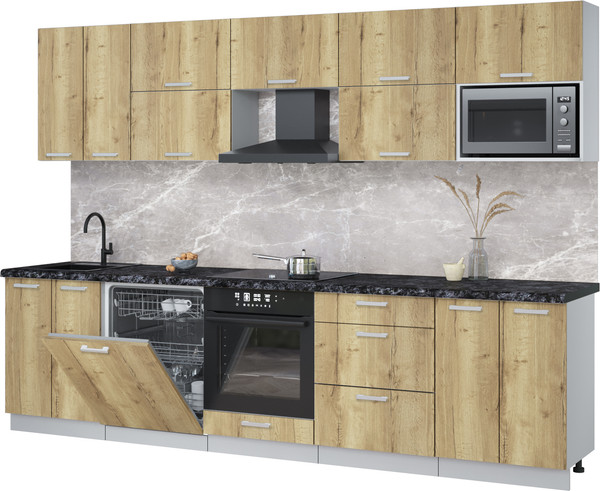 Кухонный гарнитур Интерлиния Мила Лайт 3.0-ПМ2 - фото