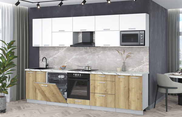 Кухонный гарнитур Интерлиния Мила Лайт 3.0-ПМ2