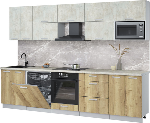 Кухонный гарнитур Интерлиния Мила Лайт 3.0-ПМ2 - фото