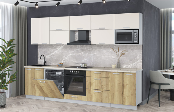 Кухонный гарнитур Интерлиния Мила Лайт 3.0-ПМ2