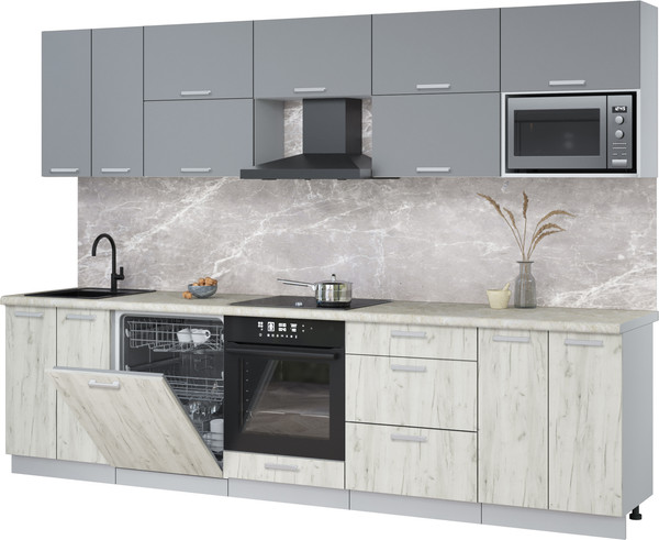 Кухонный гарнитур Интерлиния Мила Лайт 3.0-ПМ2 - фото