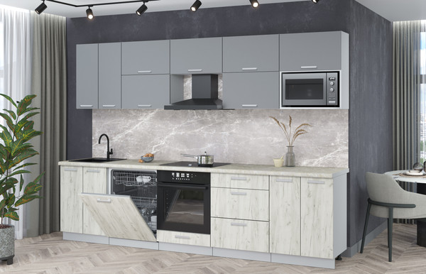 Кухонный гарнитур Интерлиния Мила Лайт 3.0-ПМ2