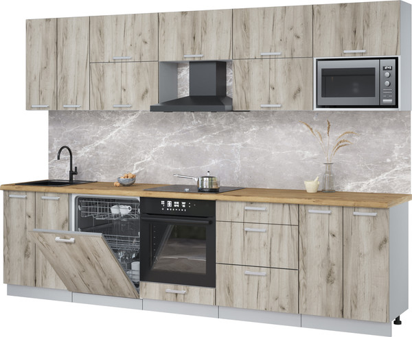 Кухонный гарнитур Интерлиния Мила Лайт 3.0-ПМ2 - фото