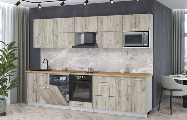 Кухонный гарнитур Интерлиния Мила Лайт 3.0-ПМ2