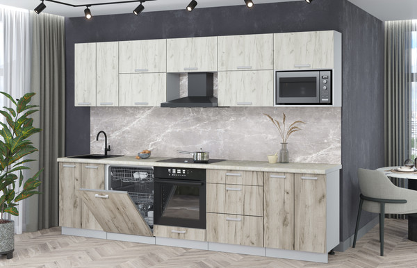 Кухонный гарнитур Интерлиния Мила Лайт 3.0-ПМ2