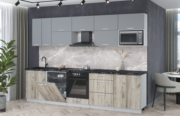 Кухонный гарнитур Интерлиния Мила Лайт 3.0-ПМ2