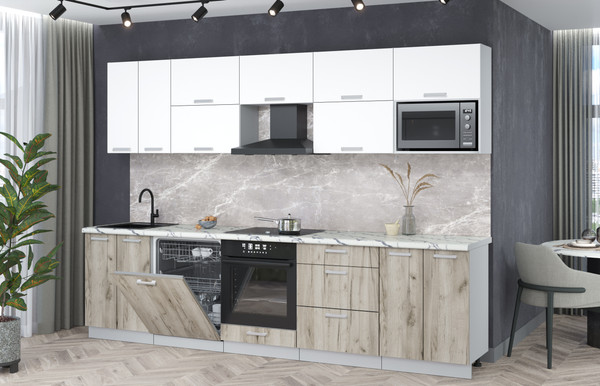 Кухонный гарнитур Интерлиния Мила Лайт 3.0-ПМ2