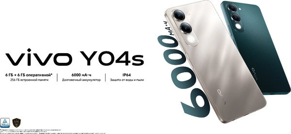 Смартфон Vivo Y04s 6GB/256GB