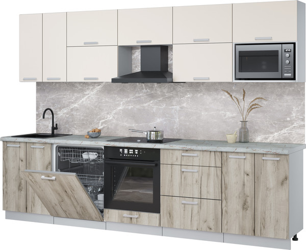 Кухонный гарнитур Интерлиния Мила Лайт 3.0-ПМ2 - фото