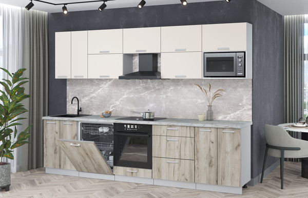 Кухонный гарнитур Интерлиния Мила Лайт 3.0-ПМ2