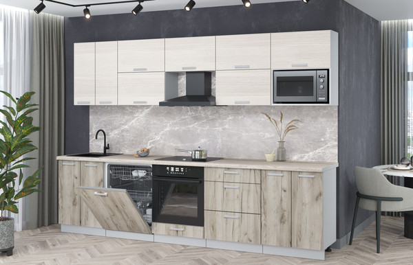 Кухонный гарнитур Интерлиния Мила Лайт 3.0-ПМ2