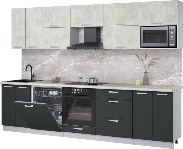 Кухонный гарнитур Интерлиния Мила Лайт 3.0-ПМ2 - фото