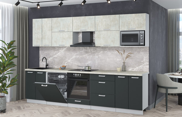 Кухонный гарнитур Интерлиния Мила Лайт 3.0-ПМ2