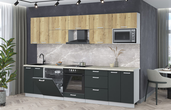 Кухонный гарнитур Интерлиния Мила Лайт 3.0-ПМ2