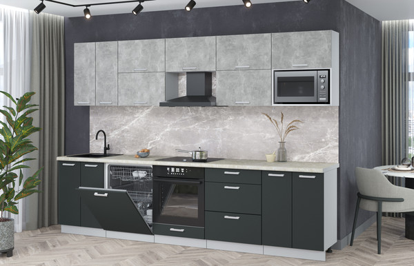 Кухонный гарнитур Интерлиния Мила Лайт 3.0-ПМ2