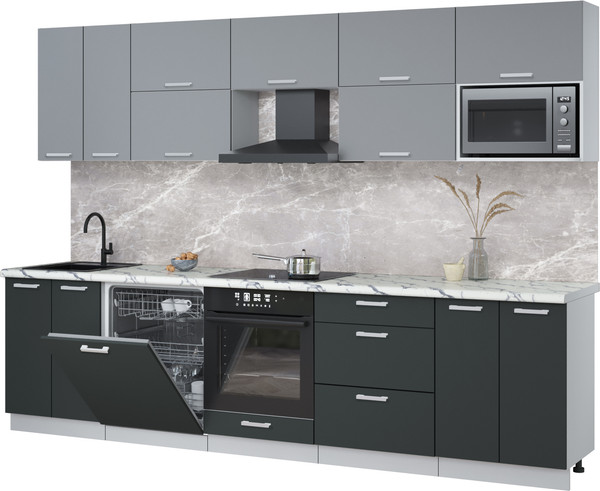 Кухонный гарнитур Интерлиния Мила Лайт 3.0-ПМ2 - фото