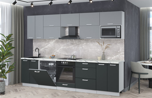 Кухонный гарнитур Интерлиния Мила Лайт 3.0-ПМ2