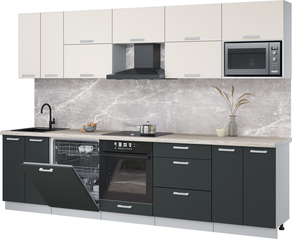 Кухонный гарнитур Интерлиния Мила Лайт 3.0-ПМ2 - фото