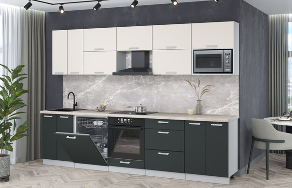 Кухонный гарнитур Интерлиния Мила Лайт 3.0-ПМ2