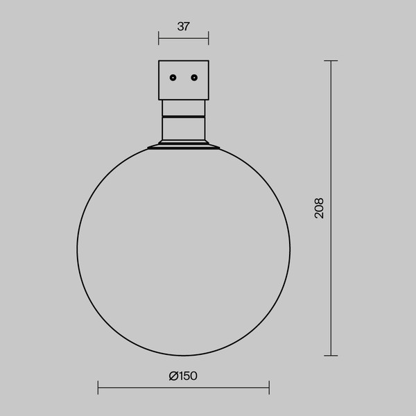 Светильник уличный Maytoni Luna O-TR01-2-S-9WW3K