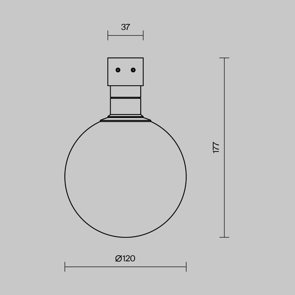 Светильник уличный Maytoni Luna O-TR01-1-S-9WW3K