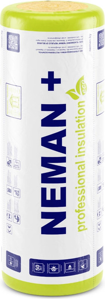 Минеральная вата Неман+ М-15 И 5000x1200x100мм - фото