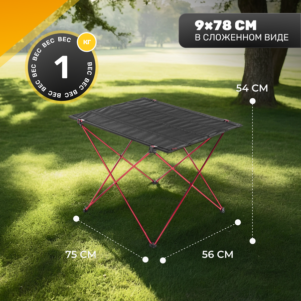 Комплект складной мебели Sundays ZC-CT005 / OG2967NV (черный/темно-синий)