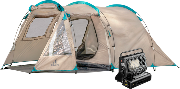 Палатка Coyote Dakota / CL-A08-Sand с обогревателем газовым ZT-202-D (черный) - фото