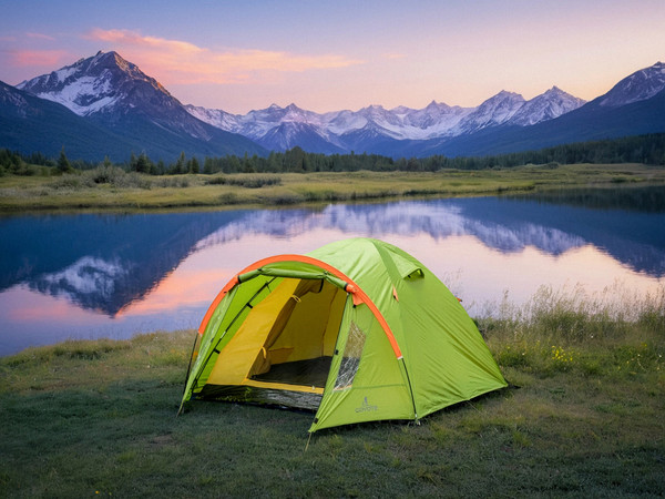 Палатка Coyote Oboluse-5 / CL-A23-5P (черный,  с обогревателем газовым ZT-202-D)