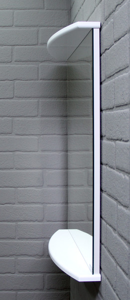 Шкаф с зеркалом для ванной Домино Лидер 50