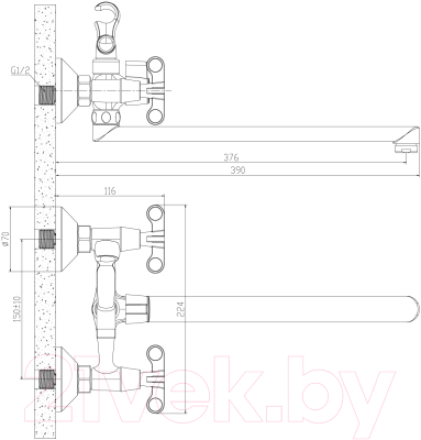 Смеситель Rossinka Silvermix RS42-80