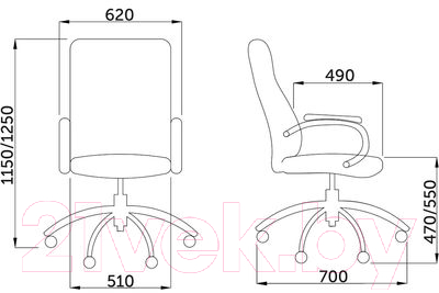 Кресло офисное AksHome King A Eco