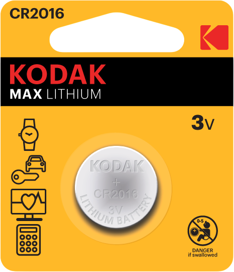 Батарейка Kodak Ultra CR2016 Lithium 3V / 30005112 - фото