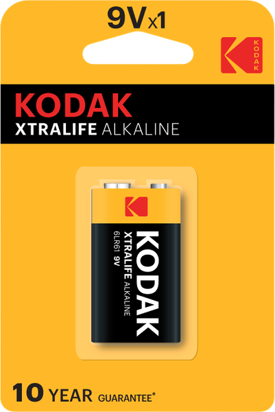 Батарейка Kodak Xtralife 9V/6LR61/LR22 Alkaline 9V / 30952010 - фото