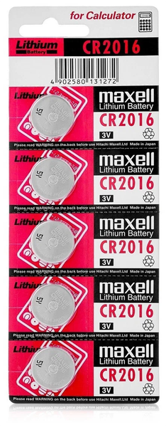 Комплект батареек Maxell CR2016 Lithium 3V - фото